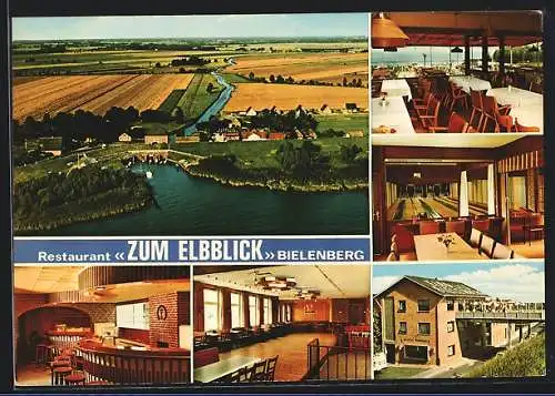 AK Kollmar /Bielenberg, Restaurant Zum Elbblick, Bes.: Edgar Schulz