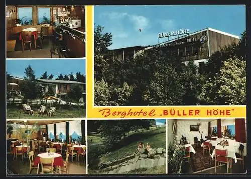 AK Usseln /Hochsauerland, Hotel Büller Höhe, Ansicht vom Wald aus