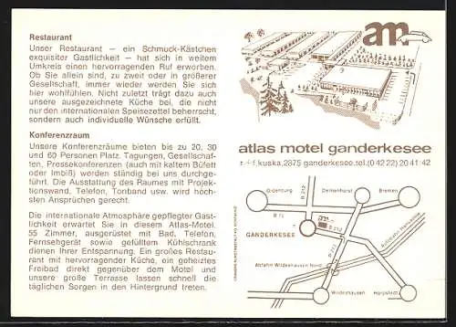 AK Ganderkesee, Hotel Atlas Motel, Aussenansicht