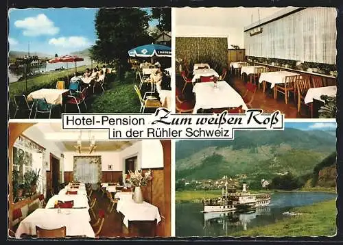 AK Rühle im Weserbergland, Hotel zum weissen Ross, Bes. Wilh. Brader, Innenansichten