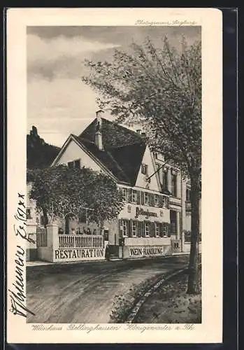 AK Königswinter a. Rhein, Weinhaus Bellinghausen