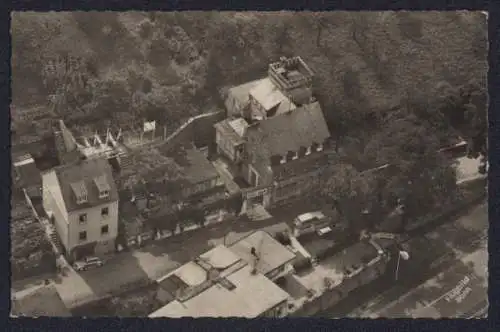 AK Dieblich, Hotel-Pension Haus Eller aus der Vogelschau