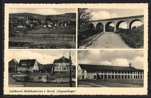 AK Willebadessen, Viadukt, Parkanlagen, Stadthalle