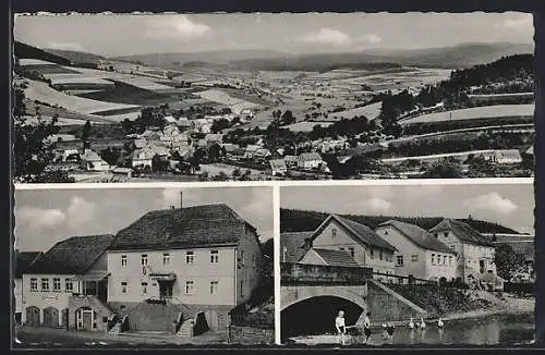 AK Speicherz /Bayr. Rhön, Gasthof zum Biber, Uferpartie, Teilansicht