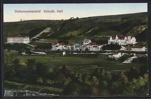 AK Schwäb. Hall, Panorama der Diakonissenanstalt