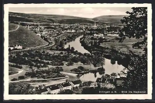 AK Esslingen a. N., Blick ins Neckartal