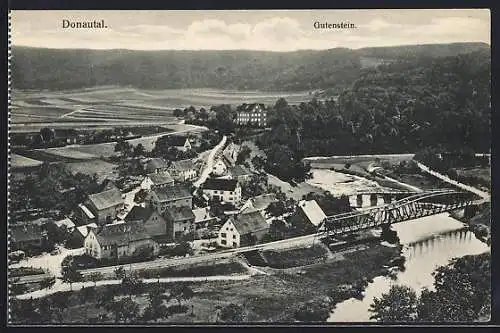 AK Gutenstein /Donautal, Teilansicht mit Strassenpartie