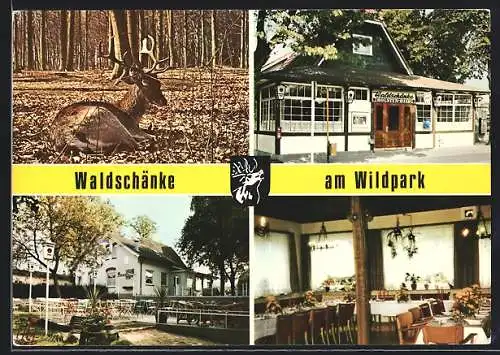 AK Kiel, Gasthaus Waldschänke am Wildpark, Bes. Ernst-Otto Messer, Projensdorfer Strasse 230-232