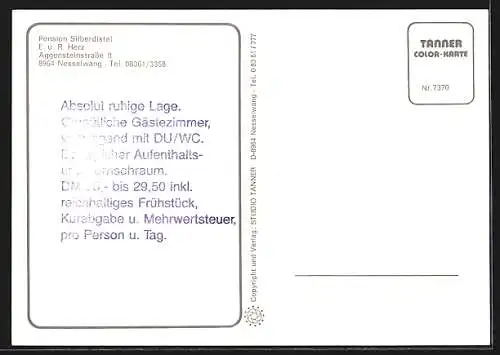 AK Nesselwang, Pension Silberdistel