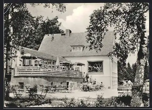 AK Krakow, Haus am See, HO-Gaststätte Jörnberg