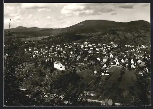 AK Gernsbach-Scheuern /Schwarzwald, Ansicht vom Berg aus