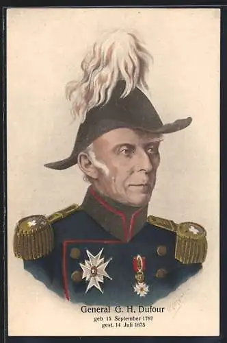 AK Schweizer General G. H. Dufour, 1787-1875