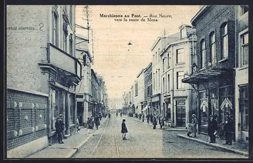 AK Marchienne au Pont, Rue Neuve, vers la route de Mons