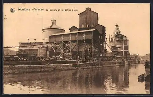 AK Montigny-s-Sambre, La Sambre et les Usines Solvay