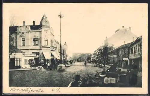 AK Kragoujevatz, Rue principale