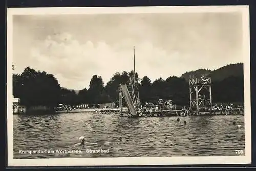 AK Krumpendorf am Wörthersee, Treiben im Strandbad