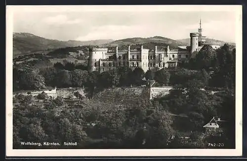 AK Wolfsberg /Kärnten, Blick zum Schloss