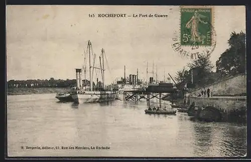 AK Rochefort, Le Port de Guerre, Hafen