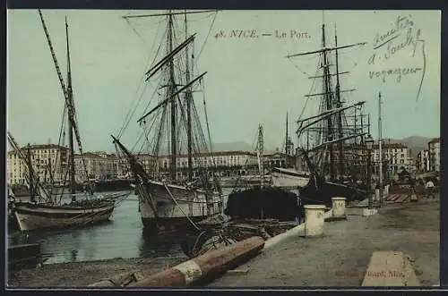 AK Nizza, Le Port, Hafen