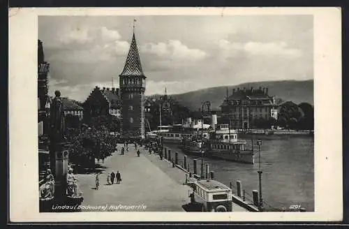 AK Lindau im Bodensee, Hafenpartie