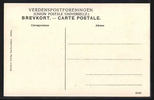 AK Kobenhavn, Rheden aus der Vogelschau