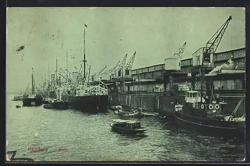 AK Hamburg, Schiffe im Hafen