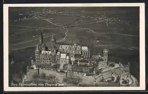 AK Hohenzollern, Burg Hohenzollern Fliegeraufnahme