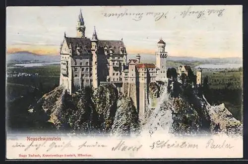 AK Panoramablick auf das Schloss Neuschwanstein