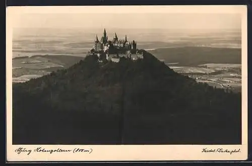 AK Bisingen, Burg Hohenzollern mit Umland