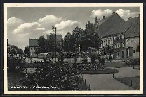 AK Bürgel /Thür., Platz mit Anlagen