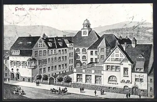 AK Greiz, Bürgerschule in der Marienstrasse