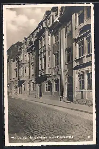 AK Weissenfels, Patrizierhäuser in der Marienstrasse