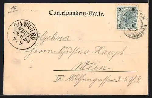 AK Freinberg /Ob.-Oest., Hubers Villa und Gasthaus und Bauern mit Ochsen