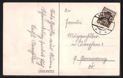 AK Stroheim /O. Ö., Handlung Ammerstorfer, Ruine Schaunburg, Ortspartie mit Kirche
