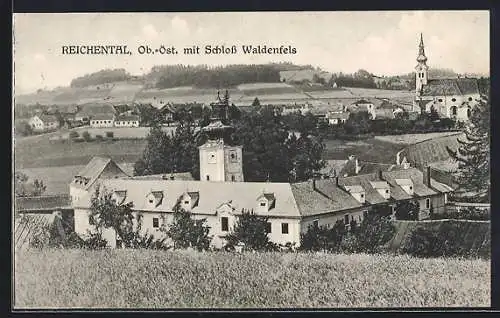 AK Reichenthal, Ortsmotiv mit Schloss Waldenfels