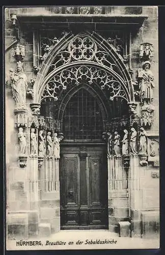 AK Nürnberg, Brauttüre an der Sebalduskirche