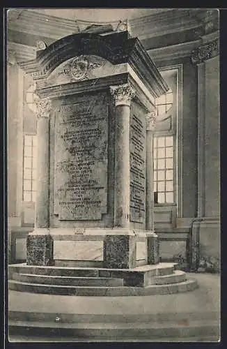 AK Nossen, Kloster Alt-Zella, Denkmal im Mausoleum