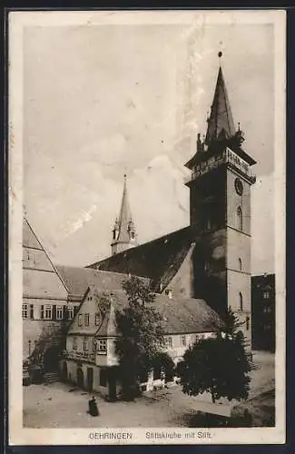 AK Oehringen, Stiftskirche mit Stift