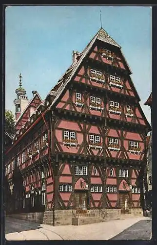 AK Esslingen a. N., Altes Rathaus, Rückseite