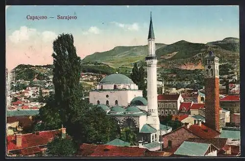 AK Sarajevo, Panorama mit Moschee