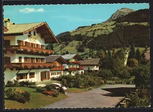 AK Kitzbühel, Pension Toni Sailer, Aussenansicht