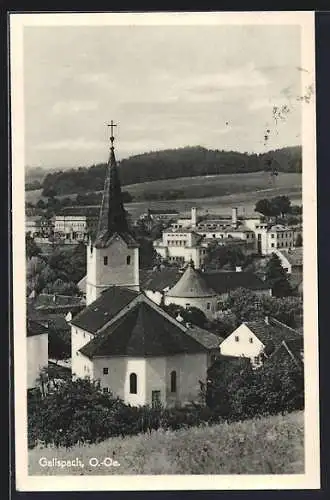 AK Gallspach /O.-Oe., Teilansicht mit Kirche