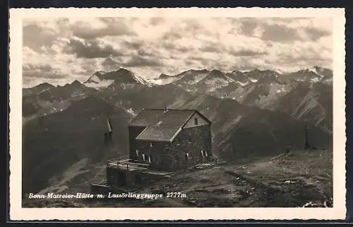 AK Bonn-Matreier-Hütte, Panorama mit Lassörlinggruppe