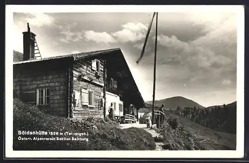 AK Söldenhütte /Tennengeb., Berghütte des Österr. Alpenvereins Sektion Salzburg