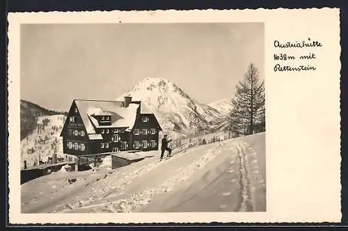 AK Austriahütte, Blick auf den Rettenstein im Winter