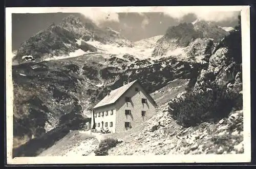 AK Prielschutzhaus, Berghütte des deutschen Alpenvereins, Gruppe Linz