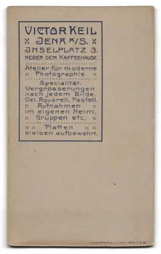 Fotografie Victor Keil, Jena, Inselplatz 3, Porträt eines eleganten Herrn