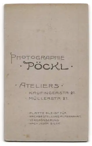 Fotografie Pöckl, München, Kaufingerstr. 21, Porträt eines jungen Mannes