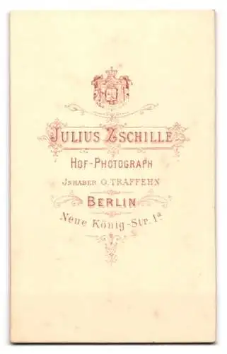 Fotografie Julius Zschille, Berlin, Neue König-Str. 1a, Portrait einer Dame