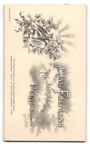 Fotografie Ernst Freygang, Penig, Brückenstr., Porträt eines jungen Mannes
